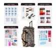1 Person Comfort Survival Kit, Rolling Bag Camo | 72-Hour Emergency Kit