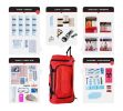 2 Person Comfort Survival Kit Rolling Bag Red | 72 Hour Emergency Kit
