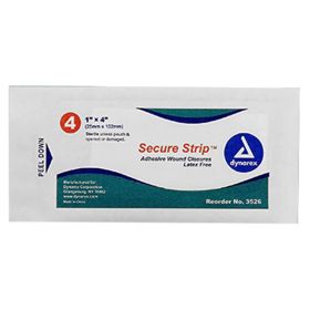 1" x 4" SecureStrip Adhesive Wound Closures – 4 per Pouch