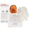 CPR Orange Beltloop Keychain Kit w/ Faceshield, Gloves & Wipes