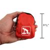 CPR Red Beltloop Keychain Kit w/ Faceshield, Gloves & Wipes