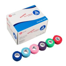 Dynarex Sensi Wrap Self Adherent - Rainbow, 5 of Each Color, 1"x 5 yds., 30/cs