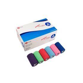 Dynarex Sensi Wrap Self Adherent - Rainbow, 3 of Each Color, 4"x 5 yards., 18/cs