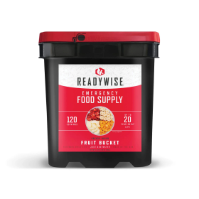 120 Serving Freeze-Dried Fruit Bucket – Long-Term Emergency Food Supply