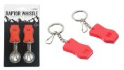 2-Piece 115dB Pealess Safety Whistle with Keychain