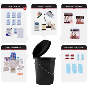 2 Person Emergency Survival Kit with Bucket