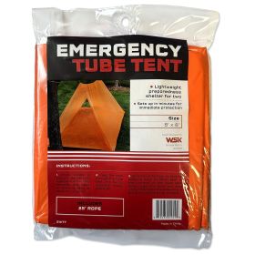 2-Person Emergency Tube Tent with Cord – Lightweight Survival Shelter