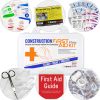 Bilingual OSHA Contractors First Aid Kit for up to 10 People, 97 pieces