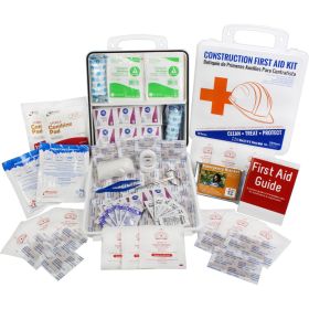 Bilingual OSHA Contractors First Aid Kit for up to 50 People, 238 pieces