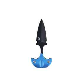 Arow Neck Knife Double-Edged Dagger Blade with Protective Sheath (Color: Blue)