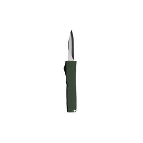 Sly Mini OTF Automatic Knife – Drop Point Dual‑Action Pocket Knife (Color: Army Green)