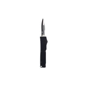 Sly Mini OTF Automatic Knife – Drop Point Dual‑Action Pocket Knife (Color: Black)